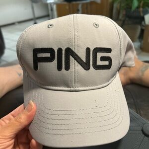 Ping Gray and Black Structured Golf‎ Hat
